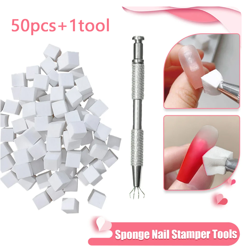 Dip Powder Nail - 50/150 個スポンジグラデーションネイルアートスタンパーツールジェルポリッシュカラーグラデーションブラシグリッターパウダー点在ペンマニキュアツール