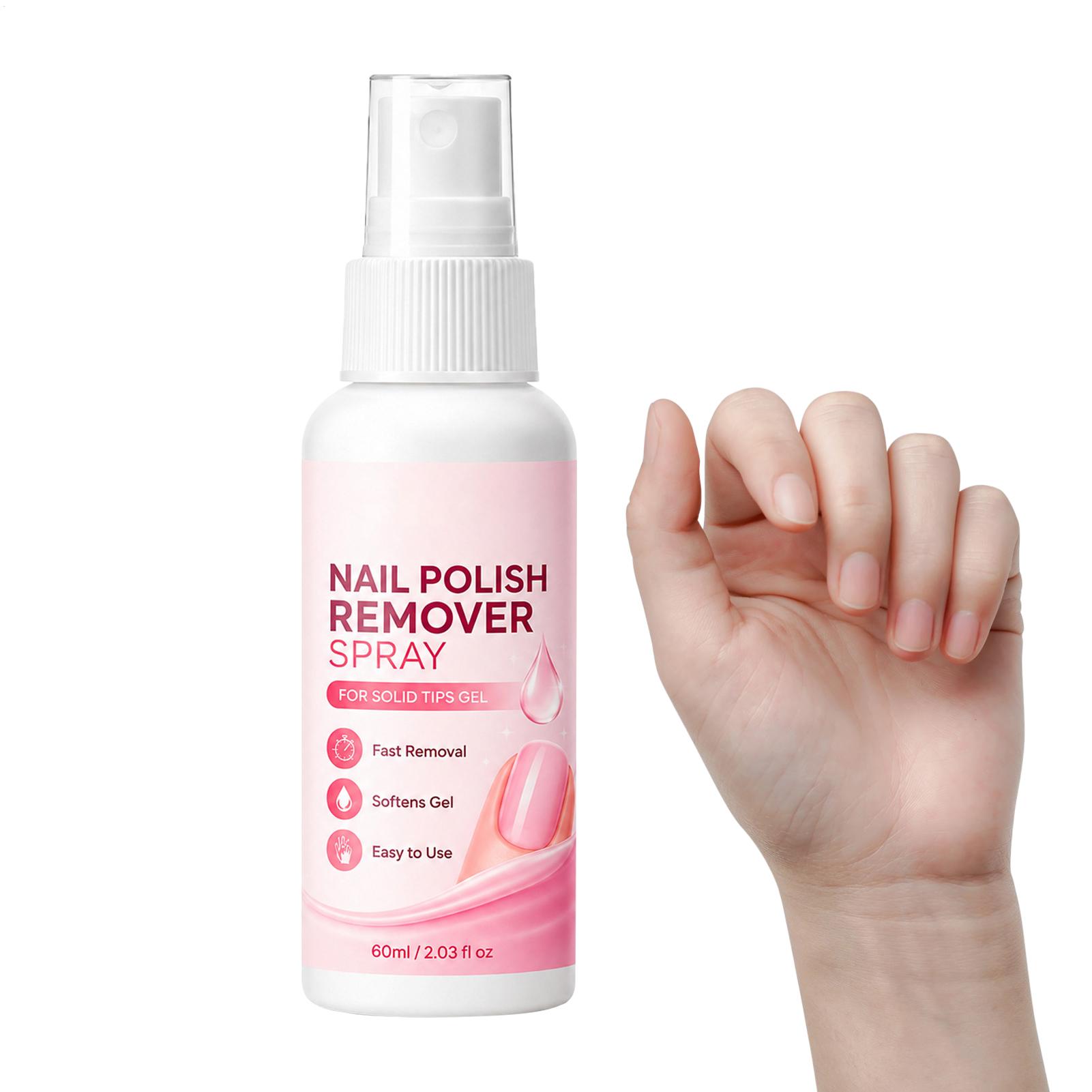 Nail Art Gel Polish - 60ml ネイルリムーバースプレー つけ爪用 人工爪チップ用 UVソリッド接着剤 フェイクネイル除去