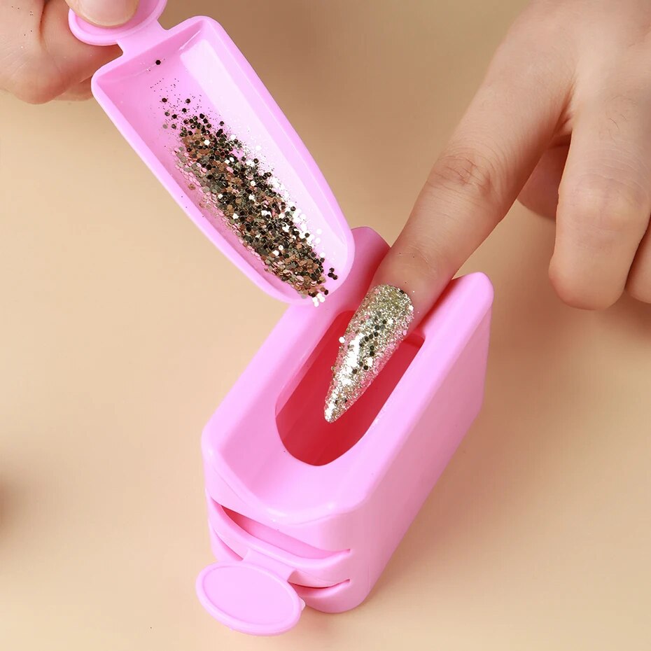 二重層ネイルグリッターパウダーリサイクルボックスネイルツール - Dip Powder Nail のレビューと価格