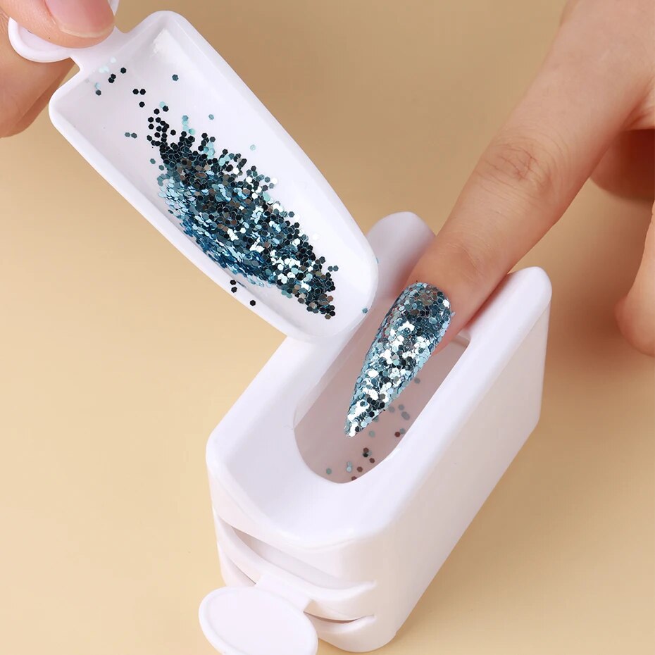 二重層ネイルグリッターパウダーリサイクルボックスネイルツール - Dip Powder Nail のレビューと価格