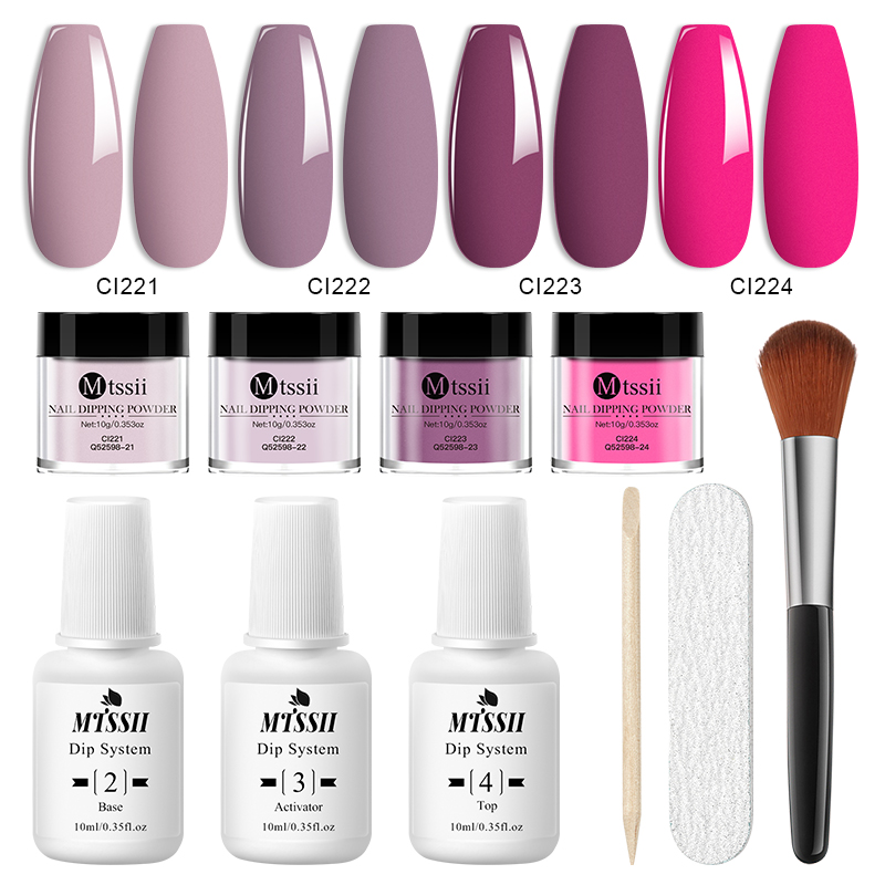 10個入り/セット ディップネイルパウダーキット 10ml  - Dip Powder Nail のレビューと価格