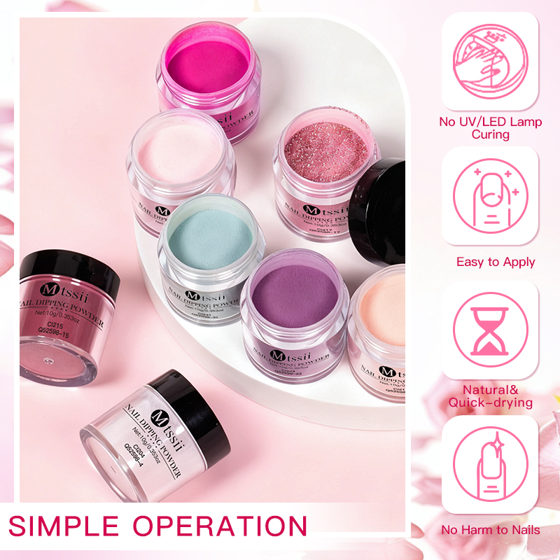 10個入り/セット ディップネイルパウダーキット 10ml  - Dip Powder Nail のレビューと価格