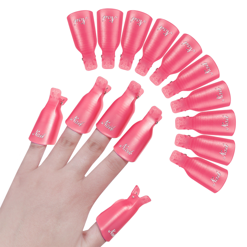 10個入り/袋 マニキュアアート ディップキャップクリップ  - Nail Art Gel Polish のレビューと価格