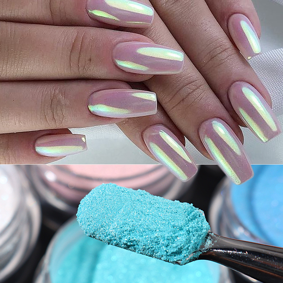 10 個セットネイルマーメイドディッピングパウダーオーロラ効 - Dip Powder Nail のレビューと価格