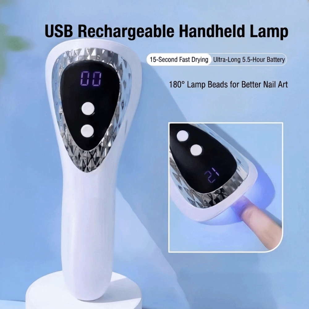 ハンディ型UV LEDネイルランプ。速乾性でプロ仕様。小型で - Nail Art Gel Polish のレビューと価格