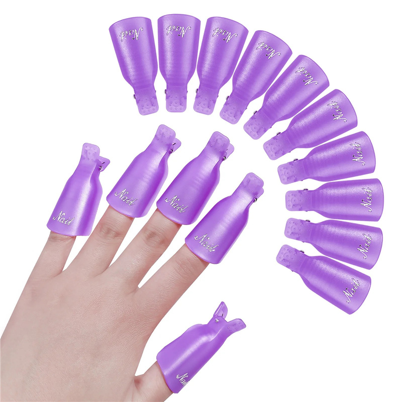 10個入り プラスチック製 アクリルネイルアート ソークオフ - Nail Art Gel Polish のレビューと価格
