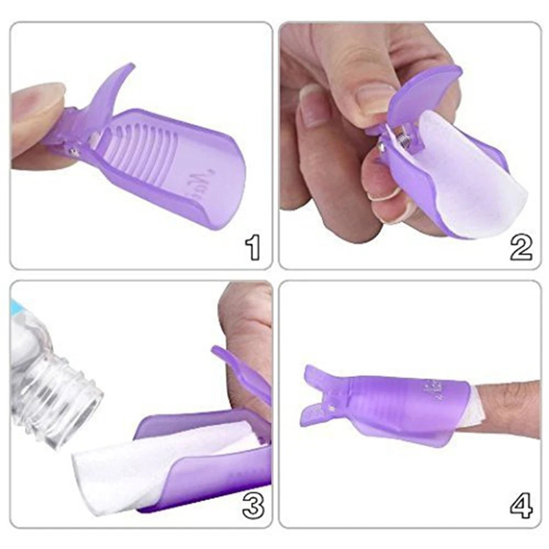 10個入り プラスチック製 アクリルネイルアート ソークオフ - Nail Art Gel Polish のレビューと価格