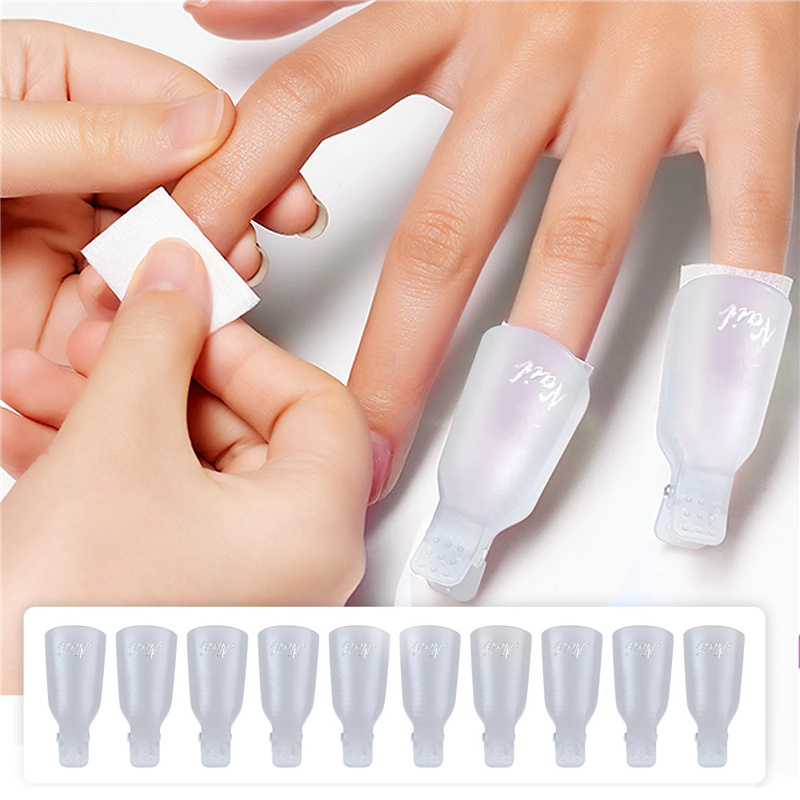 10個入り プラスチック製 アクリルネイルアート ソークオフ - Nail Art Gel Polish のレビューと価格