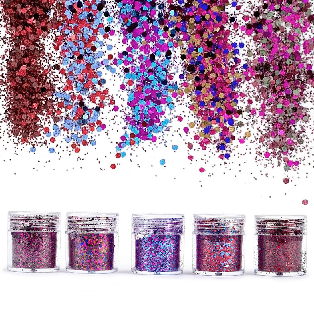 4/5 ボトル夢のようなグリッターパウダーレジン DIY ジ - Dip Powder Nail のレビューと価格