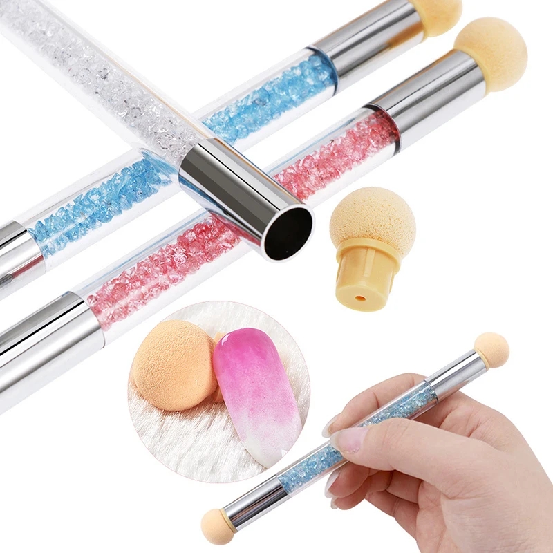 ラウンドシャープヘッドスポンジヘッド交換ネイルアートジェルポ - Dip Powder Nail のレビューと価格